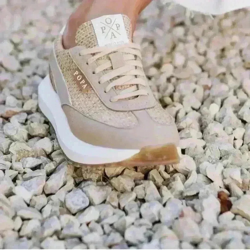 Popa Wholesale Tai Habana Beige sneakers size 36/US 6 - Picture 2 of 15